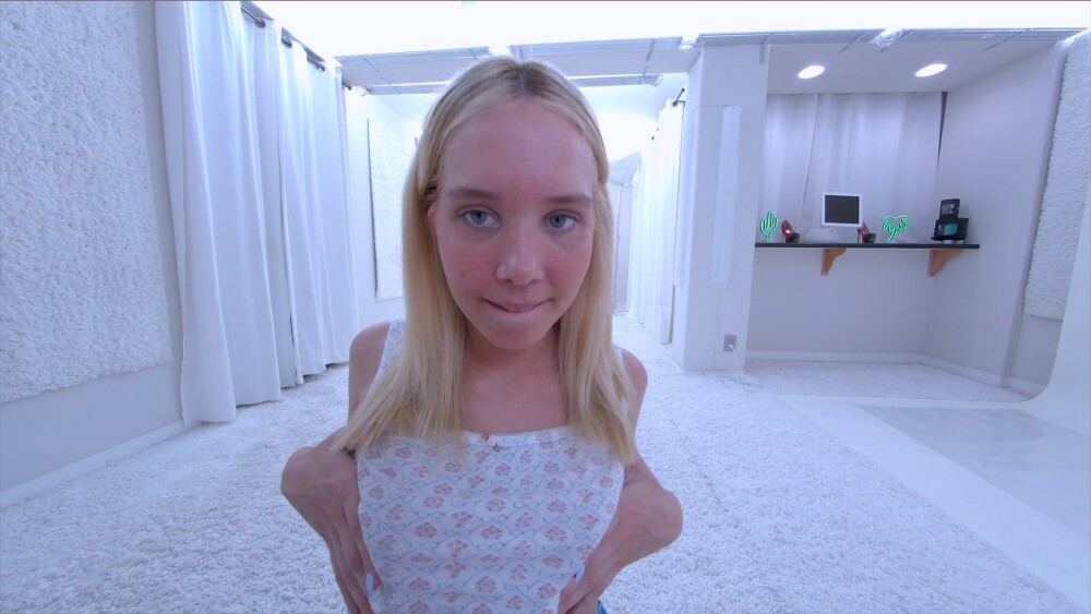 Sophia Sterling Hot Blonde Teen Striptease in 6K