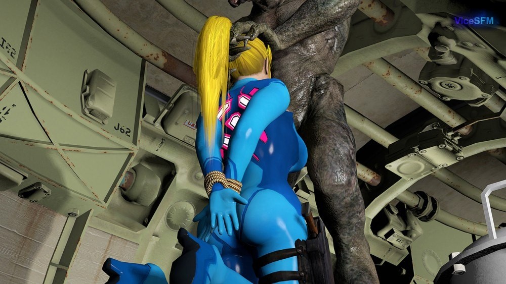 Samus Aran Alien Throat Action XXX Parody