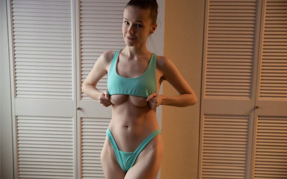 Emily Bloom Swimsuit Haul Sexy Tease