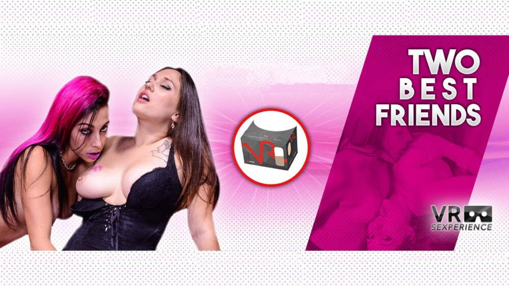 Leena Rey & Sunny Spark in Hot Lesbian VR Play