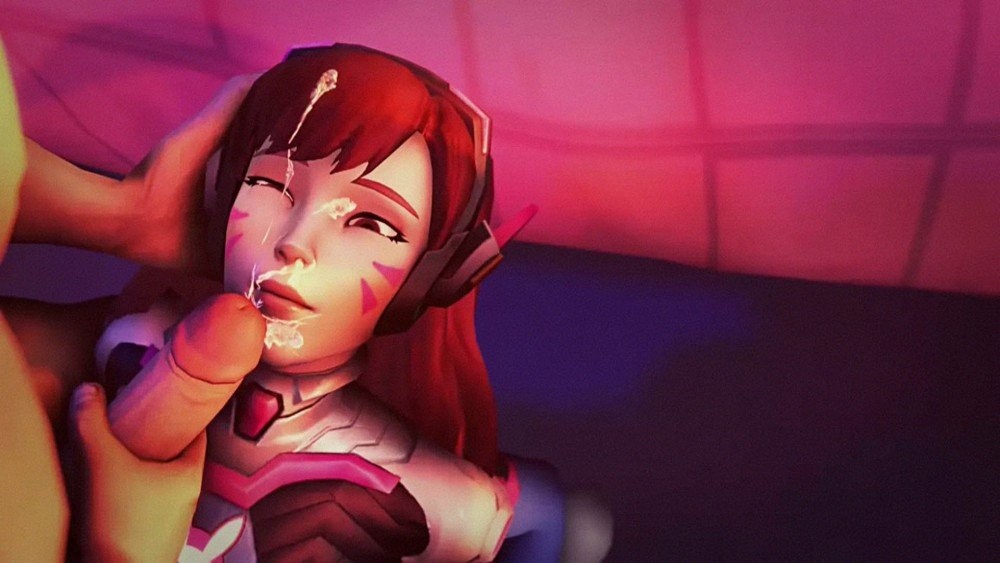 D.Va Overwatch Parody: Intense Cum on Face