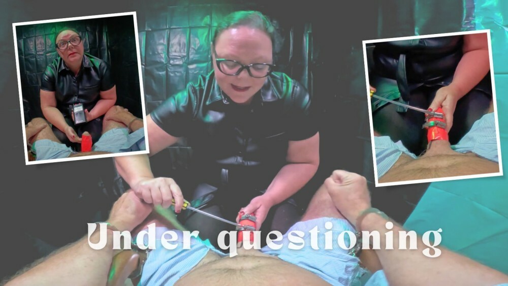 Mistress April in Kinky Interrogation Scene