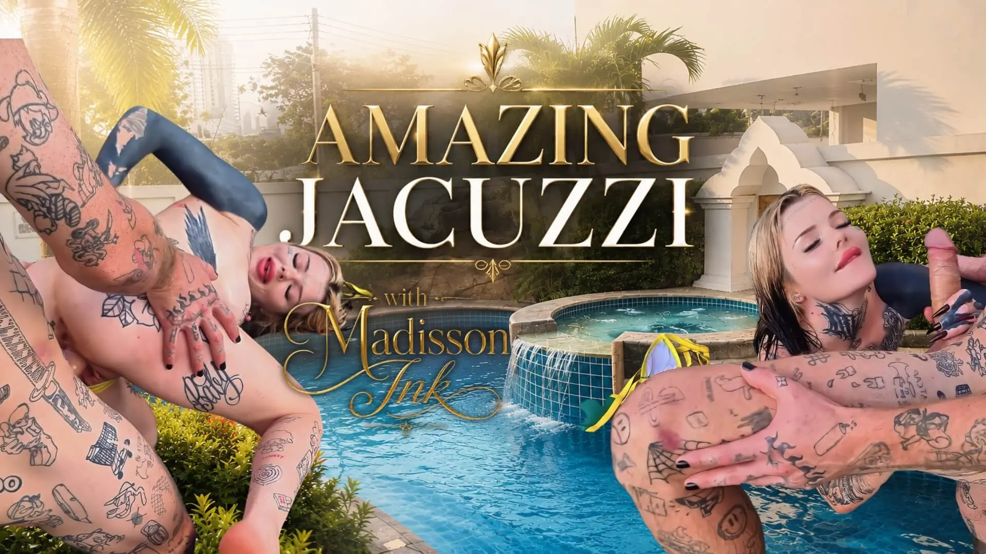 Busty Madisson Ink Gives Me Sloppy Jacuzzi Blowjob