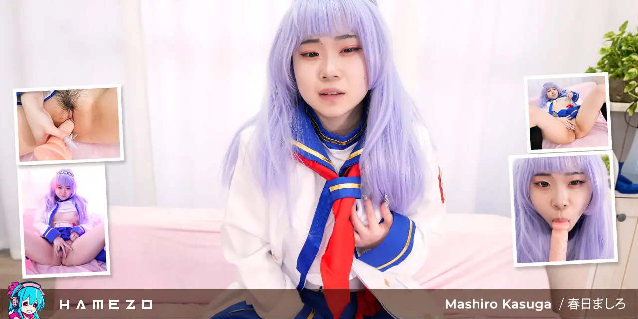 Mashiro Kasuga Loves Masturbating in Anime Cosplay