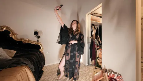 Shot at Home With Josie Showering Trying On Clothes and Finger Masturbating Fly on the Wall
