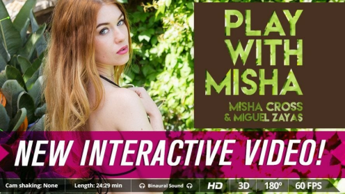 Play with Misha Cross in Stunning VR Action