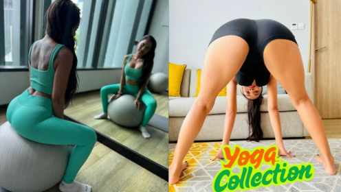 Horny Asian MILF Yoga Fuck Collection