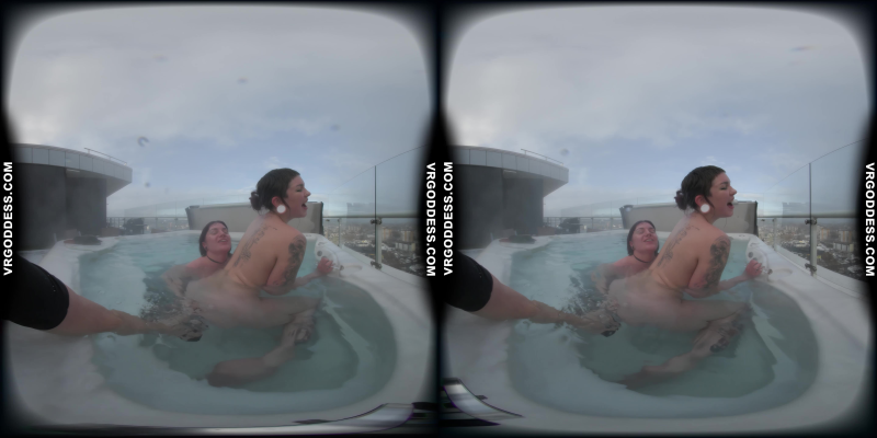 Sammy And Ellah Have Lesbian Sex In A Rooftop Jacuzzi - Image 9