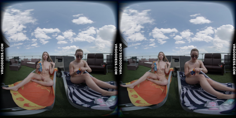 Babyhunterz: Lesbian Sunbathing 8K VR - Image 1