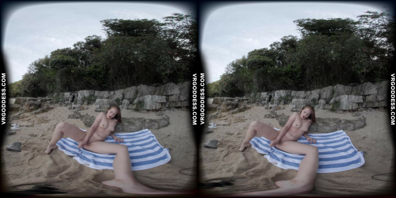 Mira's Tropical Beach Solo Tease in 8K VR - Image 3