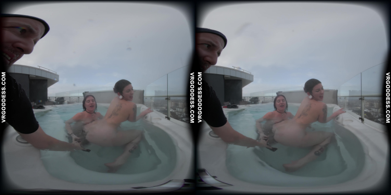 Sammy And Ellah Have Lesbian Sex In A Rooftop Jacuzzi - Image 8
