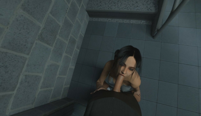 Stairwell Passion: Intense VR Blowjob Scene - Image 5