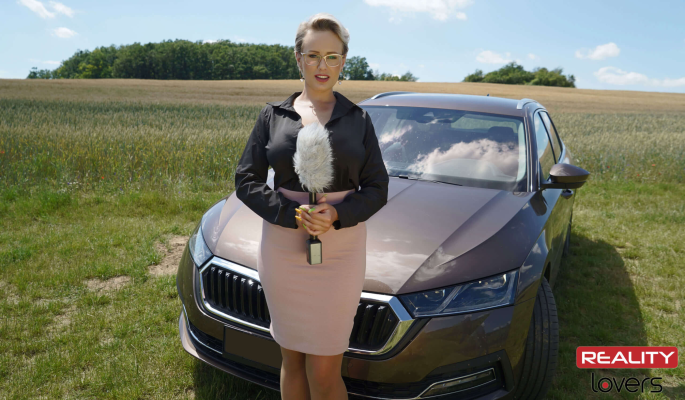 Angel Wicky: Car Tease 8K VR - Image 1